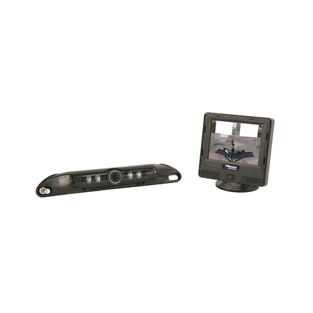 A & I PRODUCTS CabCAM Wired 3.5" Digital Color Video System w/ License Plate Mount Camera 9" x6" x4" A-CC35M1C